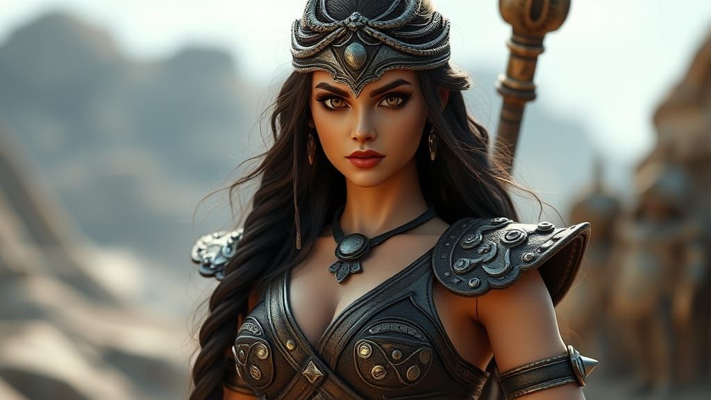 Hyperrealistic BJD Doll in Xena Warrior Princess Costume in ...