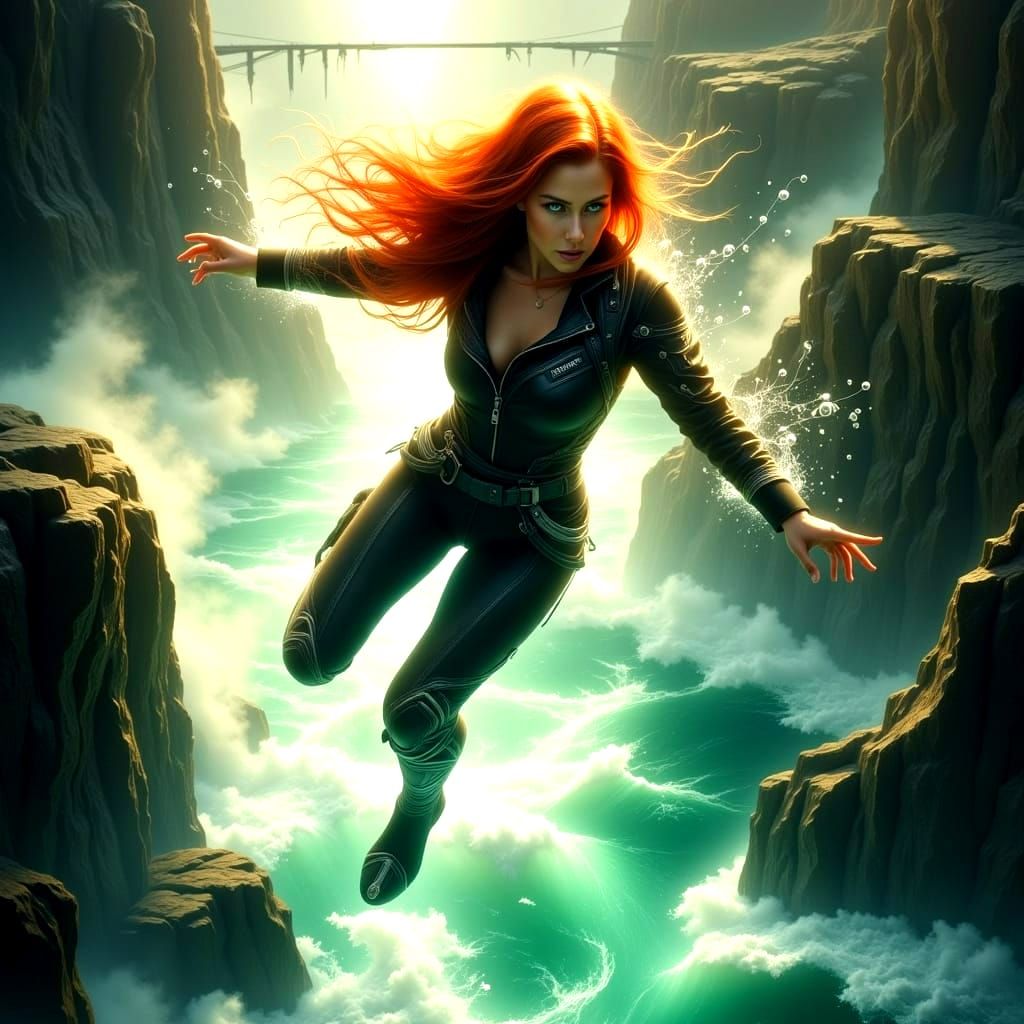 Epic Hyperrealistic Bungee Jumping Moment