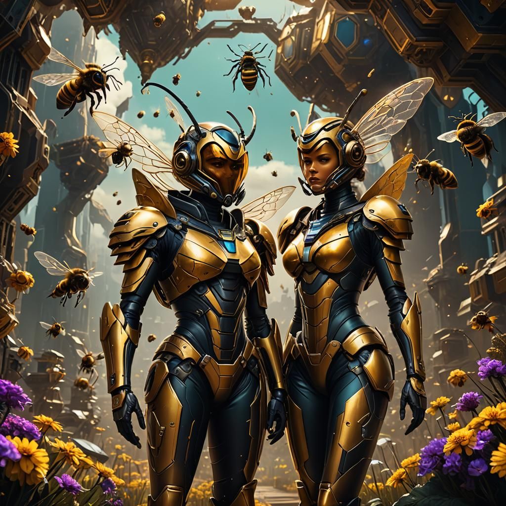 Futuristic Queen Bee Concept Art