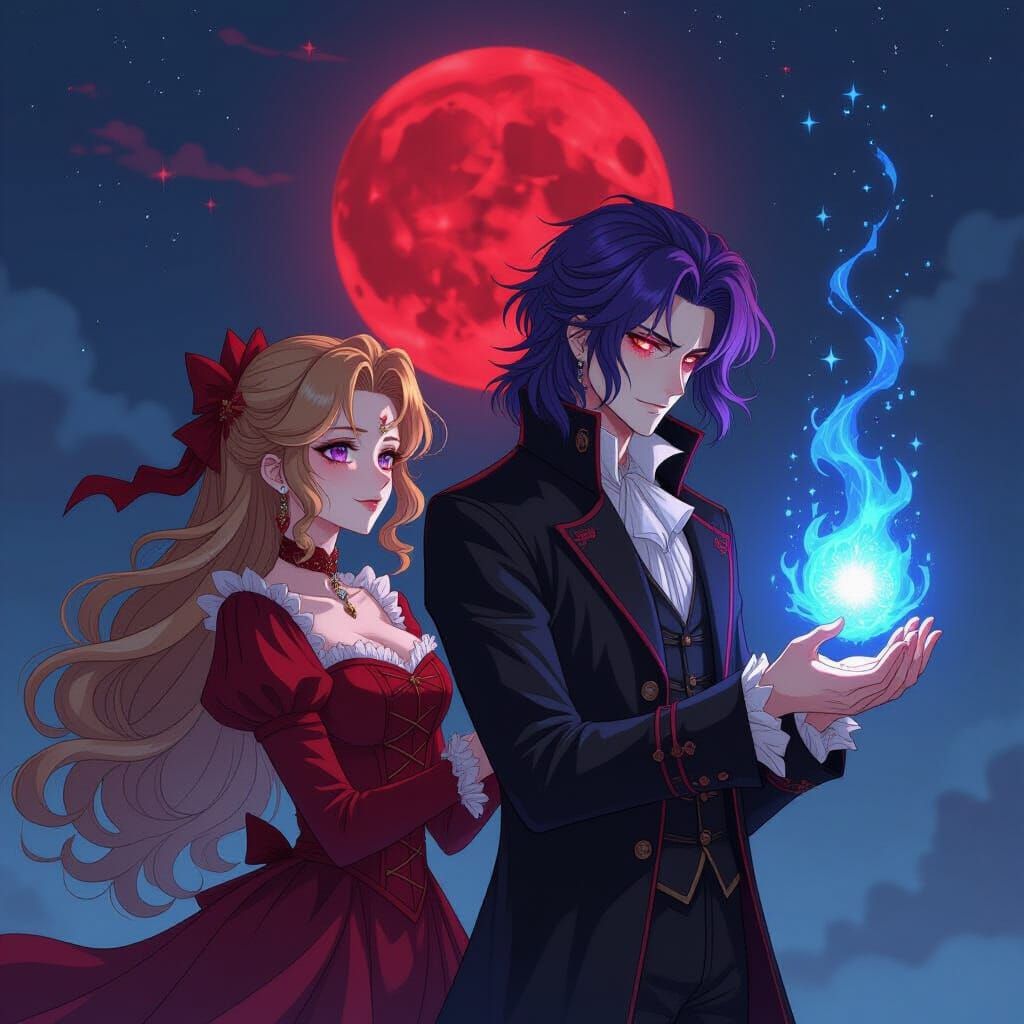 Anime Style: Lestat and Aerith, Victorian Era