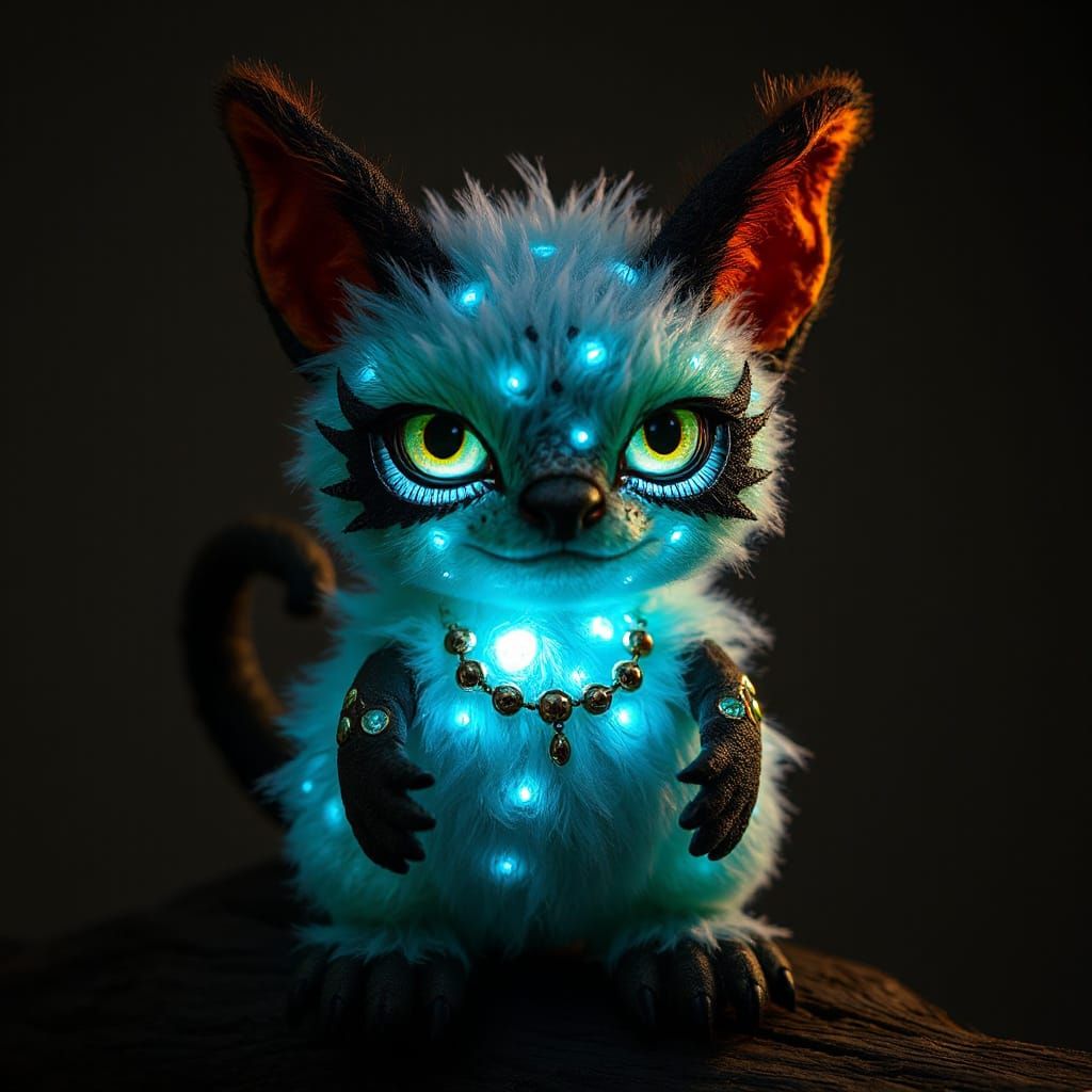 Luminous Embroidered Eldritch Forest Creature