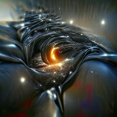 Light Behind a Black Hole in 3D