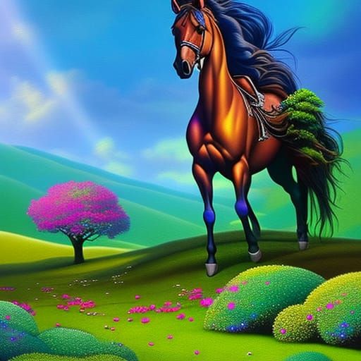 Epic Unicorn in Dreamy Fairycore Style