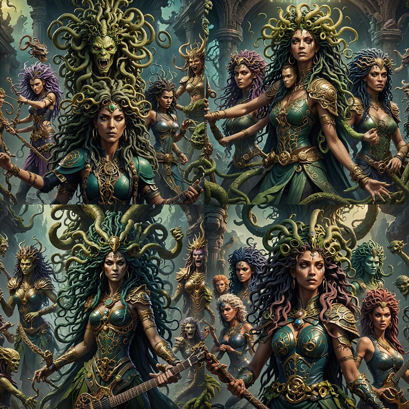 Medusa Rock Band Album Cover Art