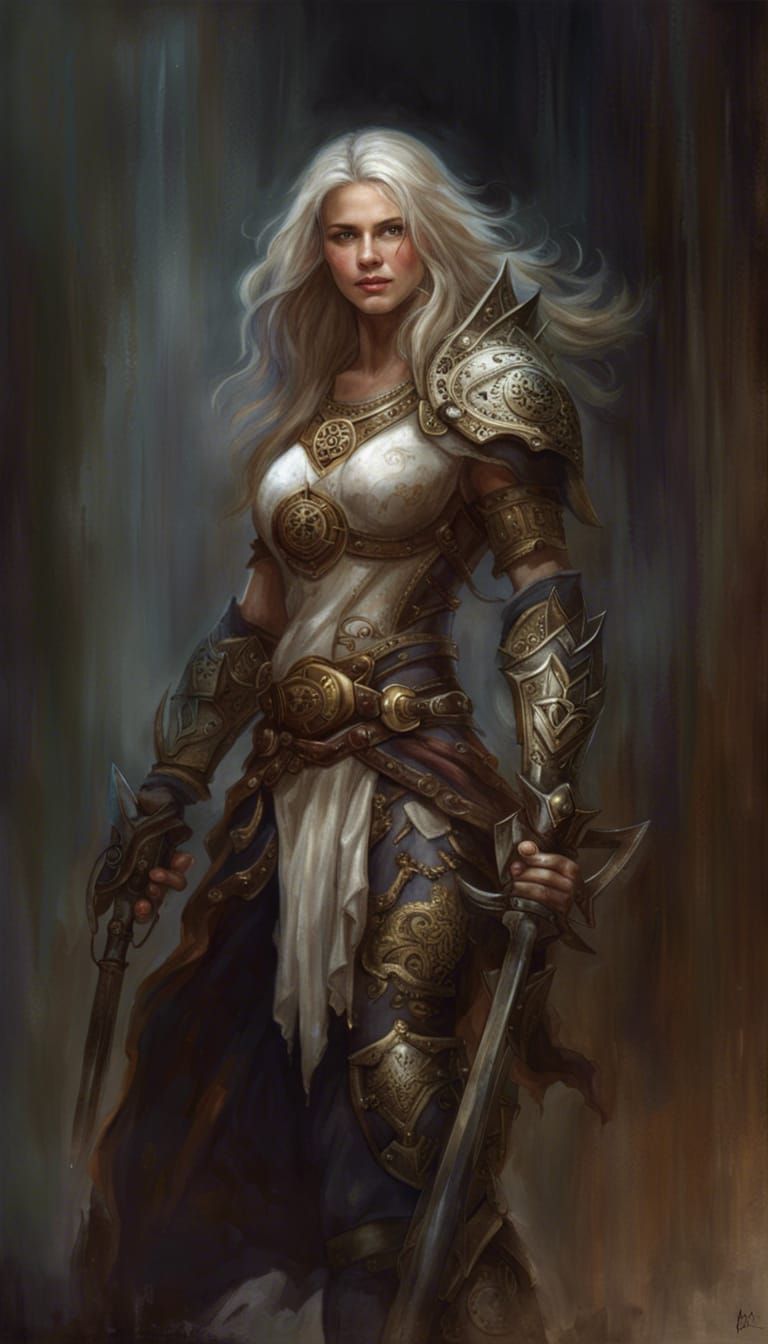 Paladin Emerges from Dungeon in Hyperrealistic Digital Art