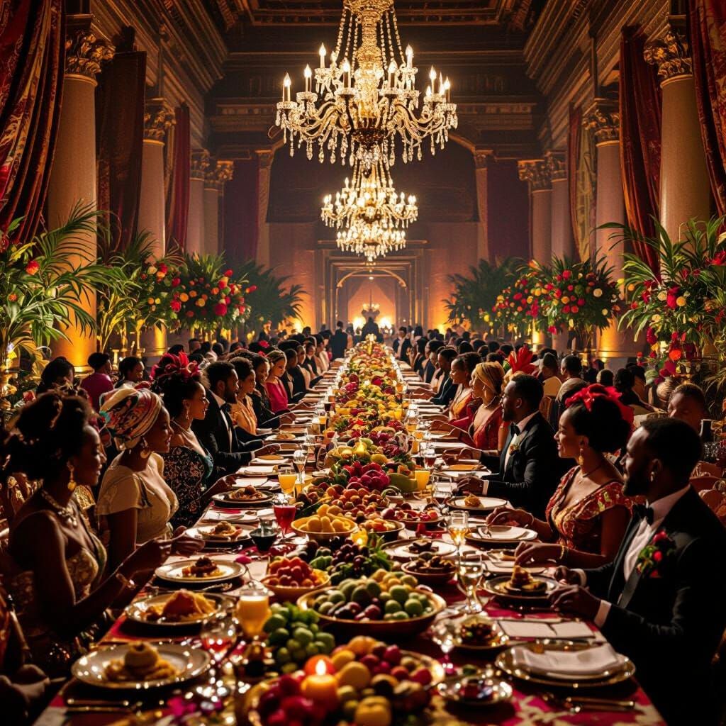 Grand African Banquet Hall Celebration