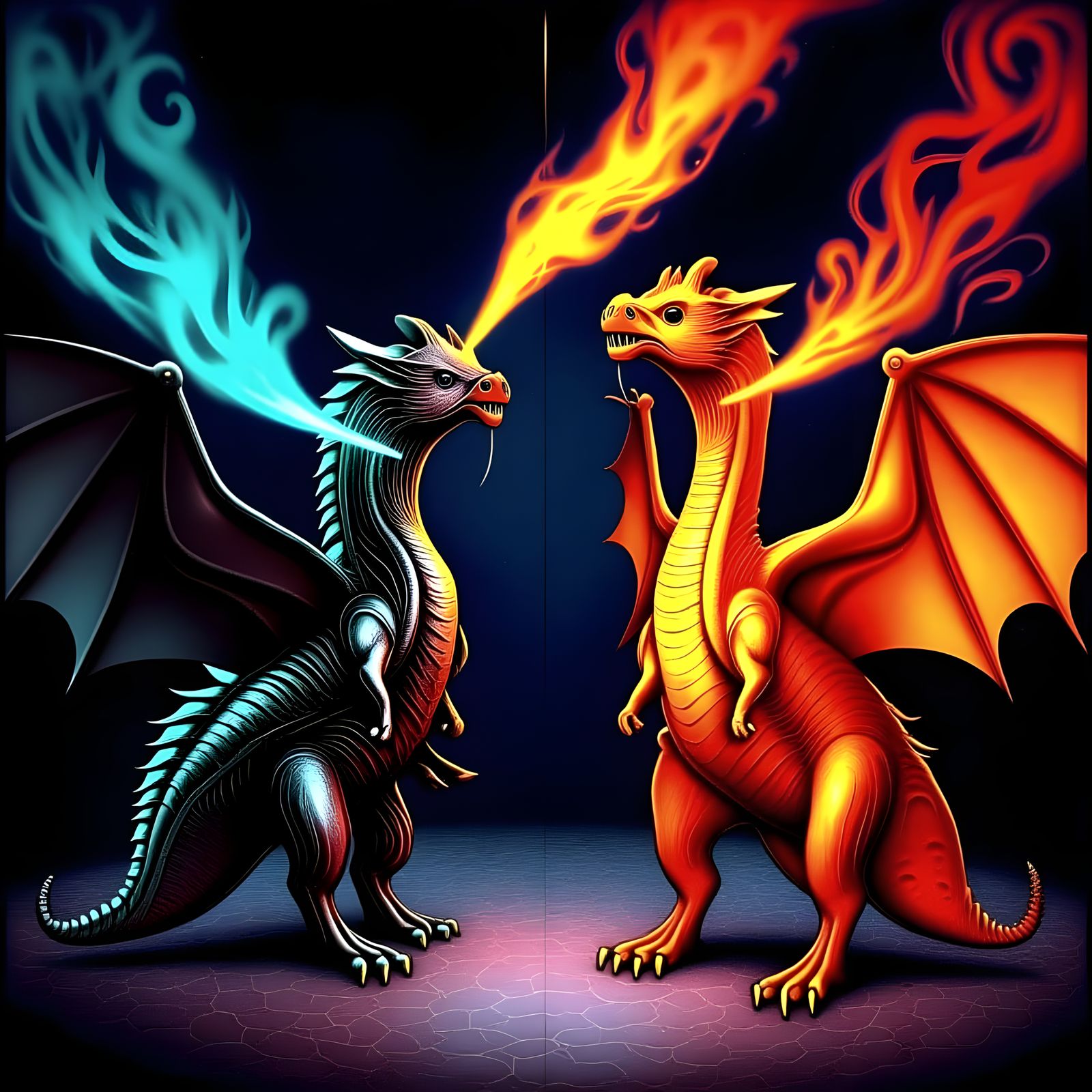 Dragons Dance in Fiery Unison