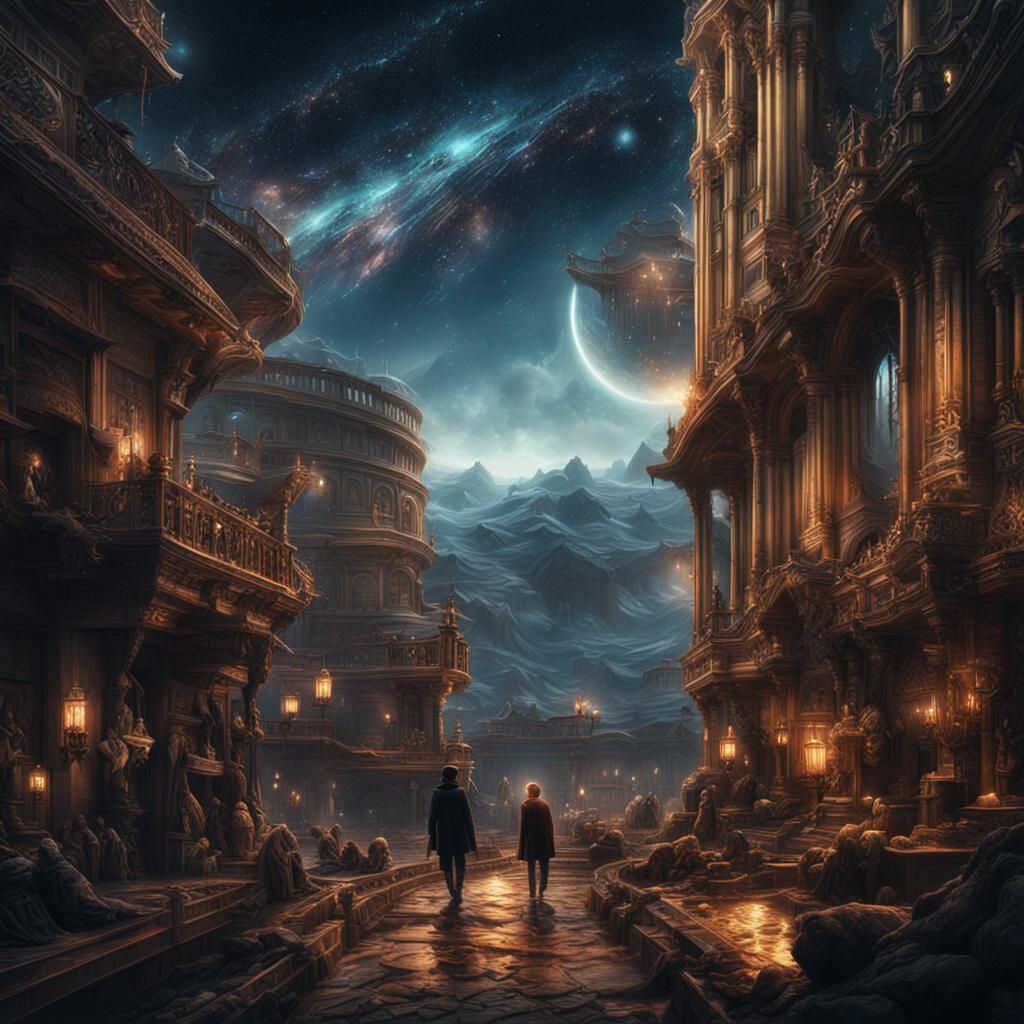 Epic Starscape Digital Matte Painting