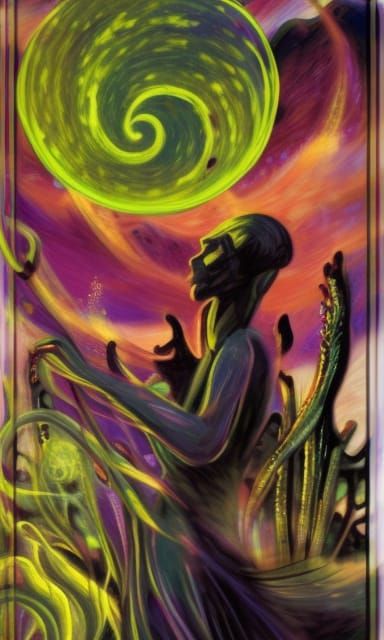 Lovecraftian Tarot Card, the Magician