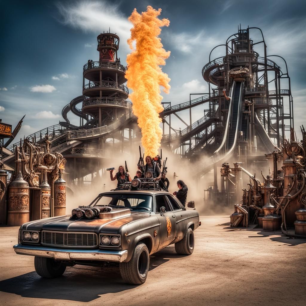 Hyperrealistic Mad Max Theme Park for Metalheads