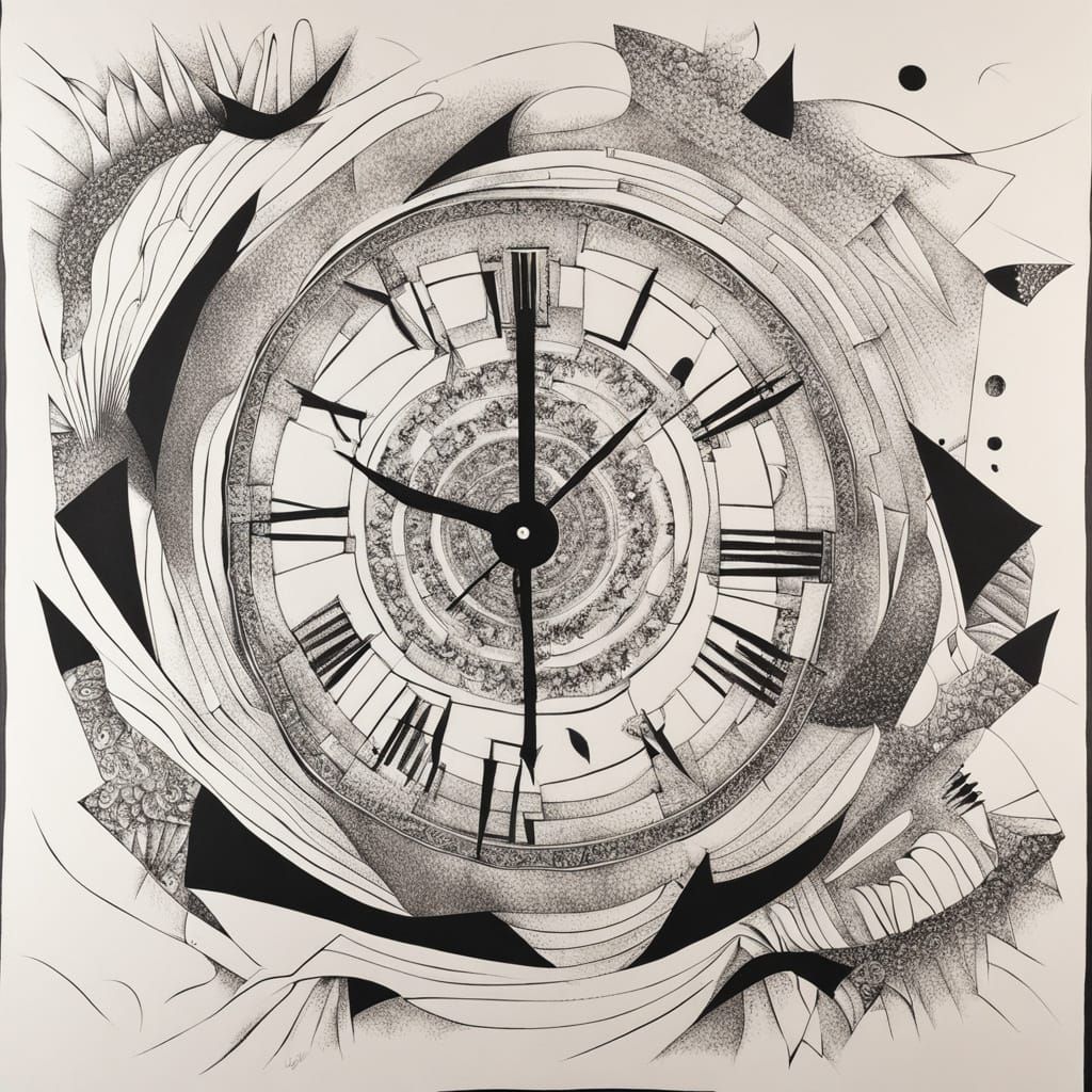 Ephemeral Time in Continuous Line Drawing