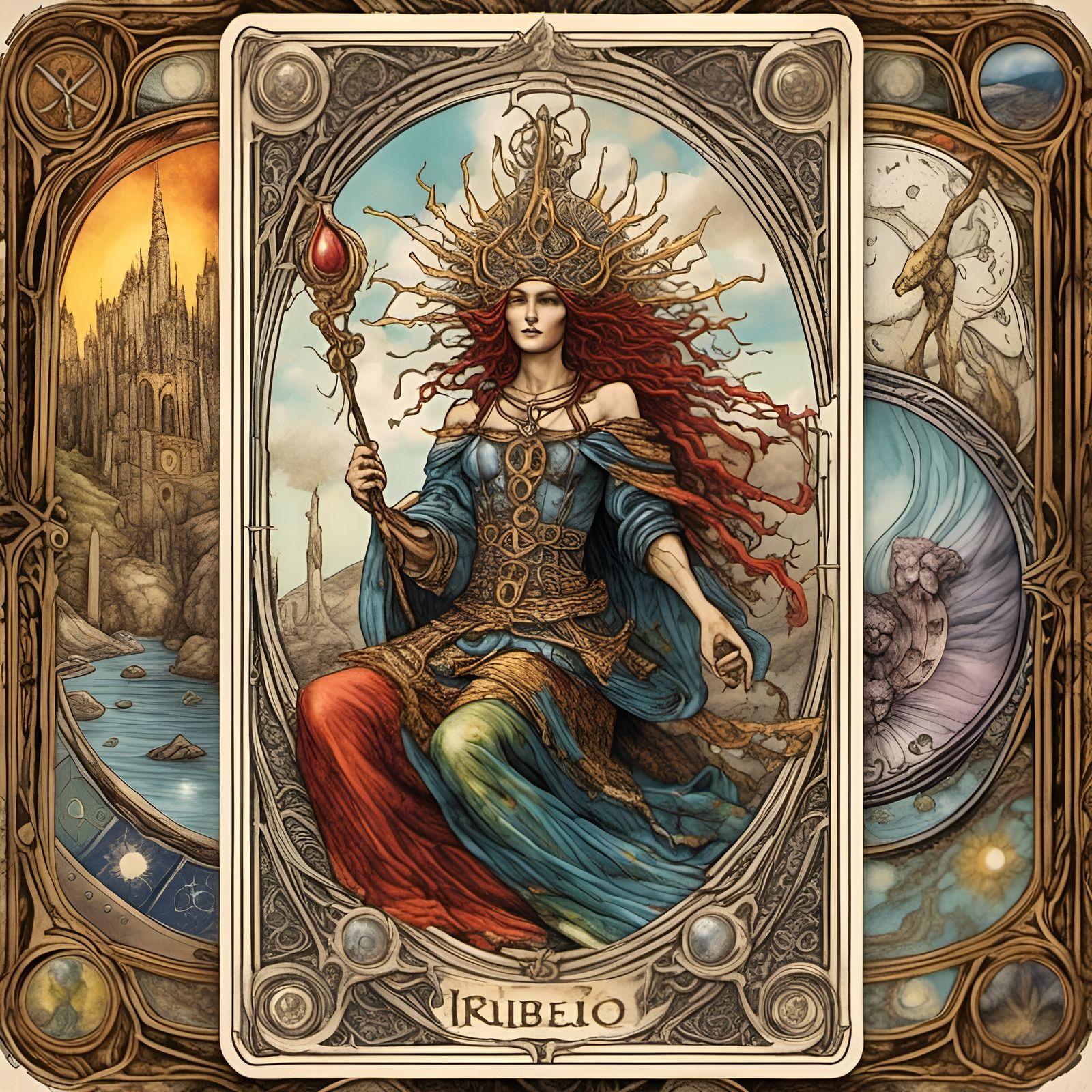 Isadora's tarot deck, weathered at the edges and steeped in mystique, unfurled a captivating array of cards that served ...