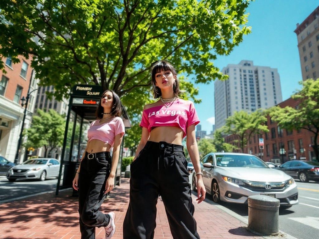 Raw Urban Portraits in Neon-Lit City Streets