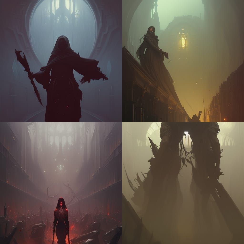 Dark Fantasy Cultist Concept Art in 8K