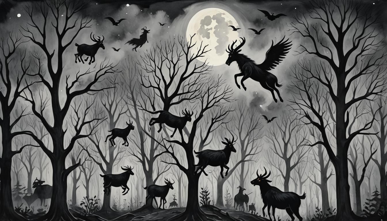 Haunted New England Forest: Folk Horror Sabbat