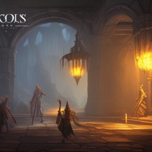 Fantastical Dungeons and Dragons Matte Painting