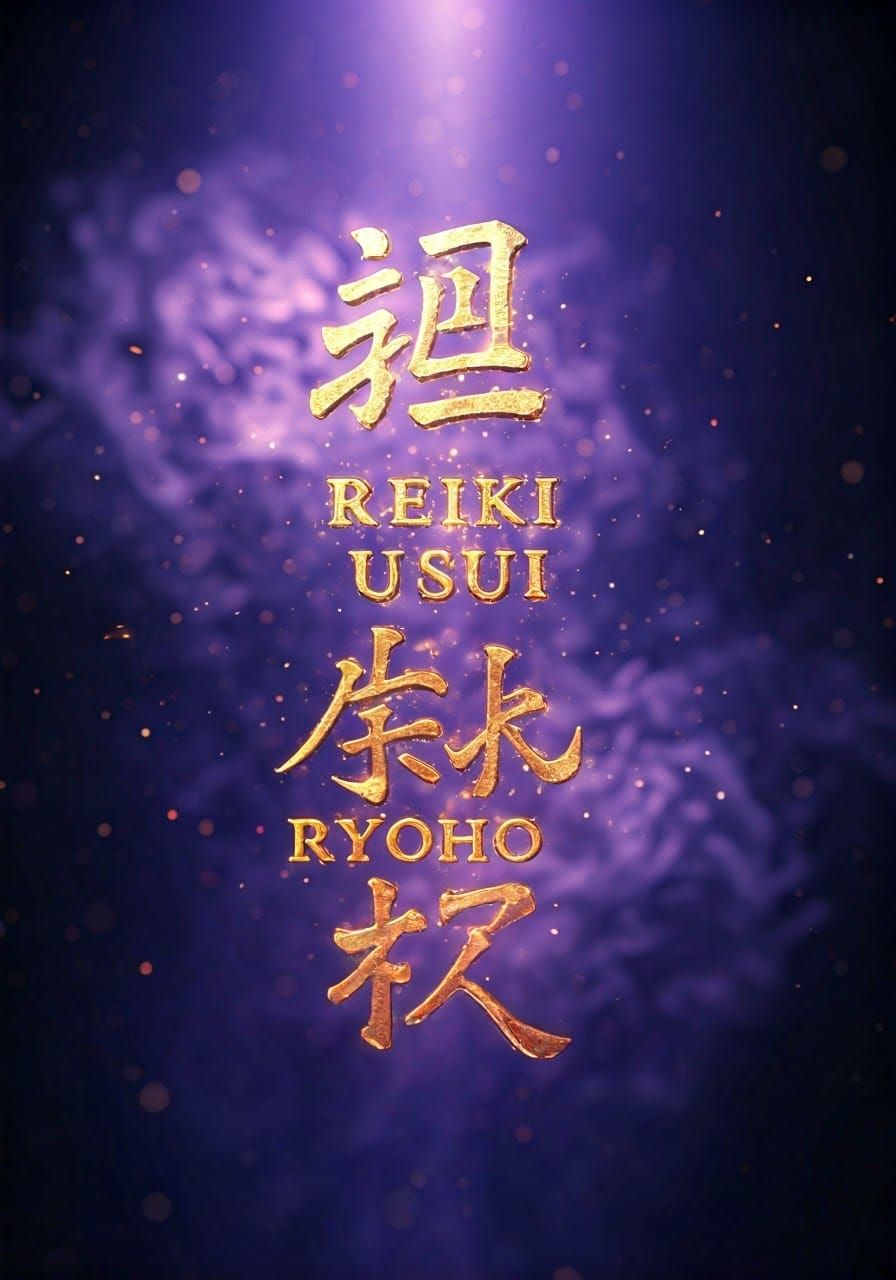 Mystical Reiki Display in Ethereal Mist