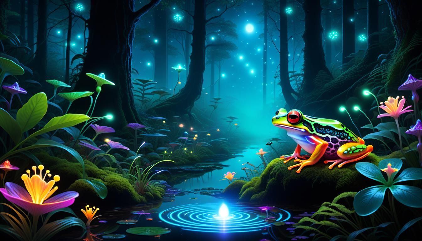 Bioluminescent Frog