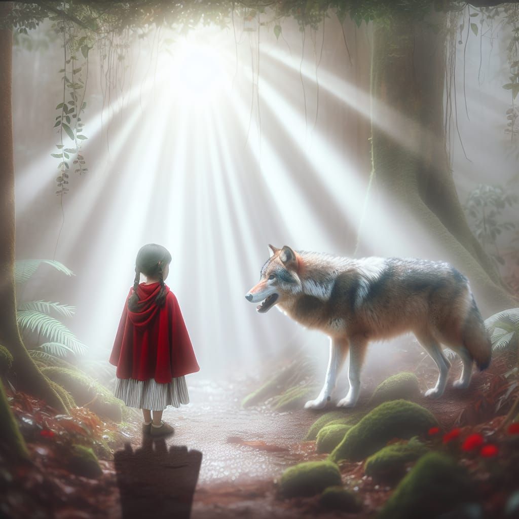 Little Red Riding Hood's Forest Encounter