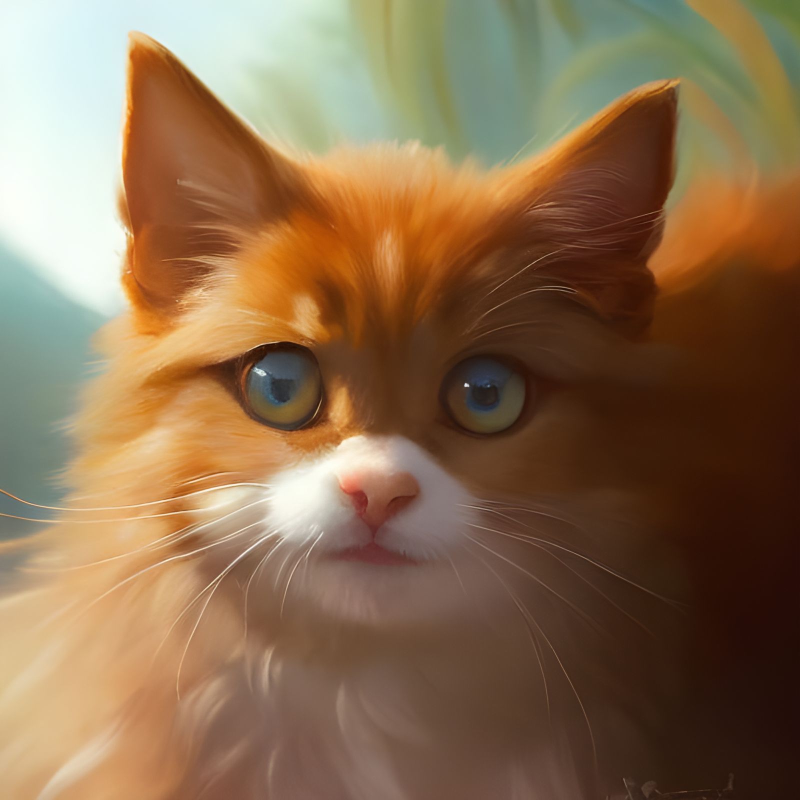 Happy Maltese Dog Portrait in Studio Ghibli Style