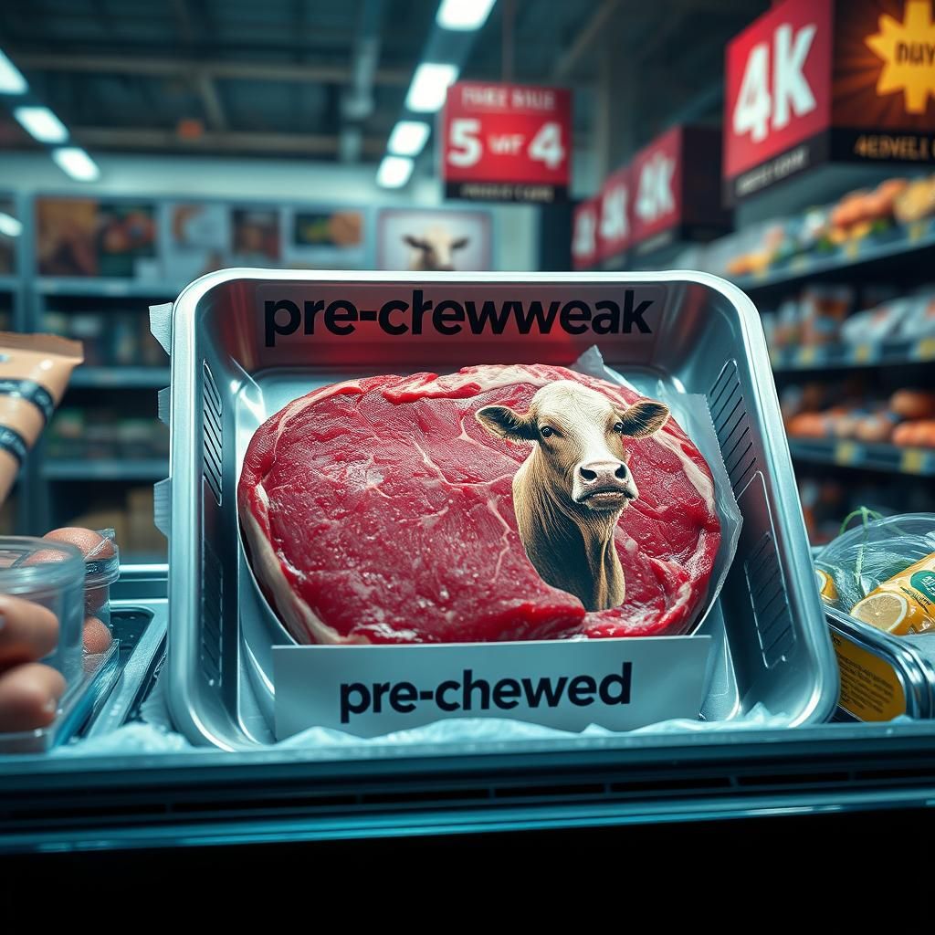 Pre-chewed steak 🥩