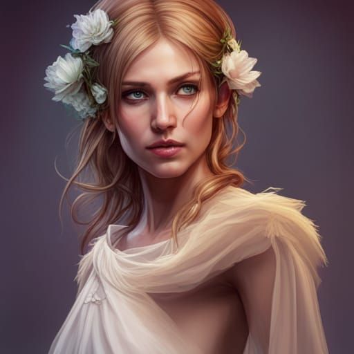 Detailed Portrait of a Bride in Volumetric Lighting