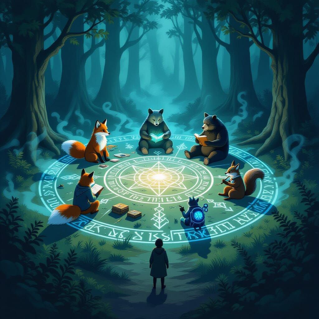 Mystic Forest Circle Reveals Dark Worlds