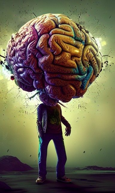 Exploding Brain Zombie Bouquet in Hyper-Realistic Style