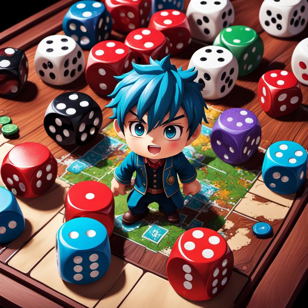 Colorful "Don't be angry man" Game in 3D Anime Art
