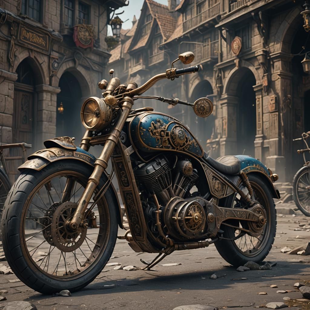 Fantastical Hussar Bike Concept Art
