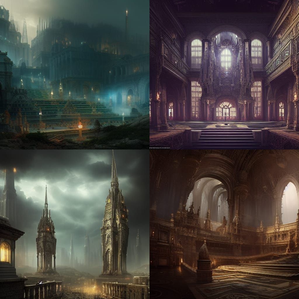 Epic Cinematic Painting of Repentance