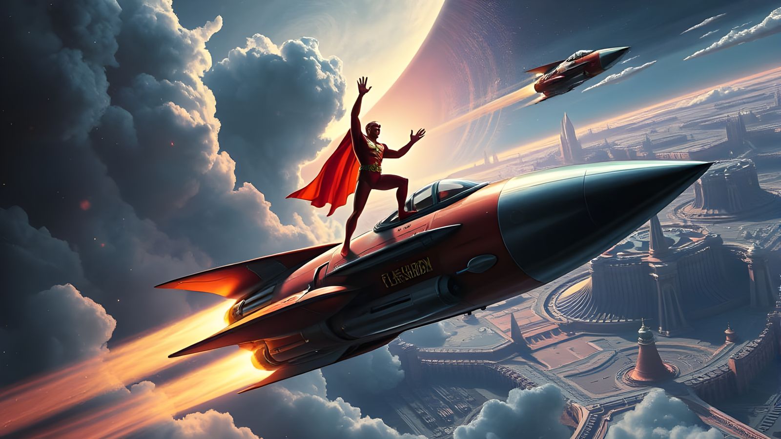 Flash Gordon I: Epic Cinematic Digital Painting