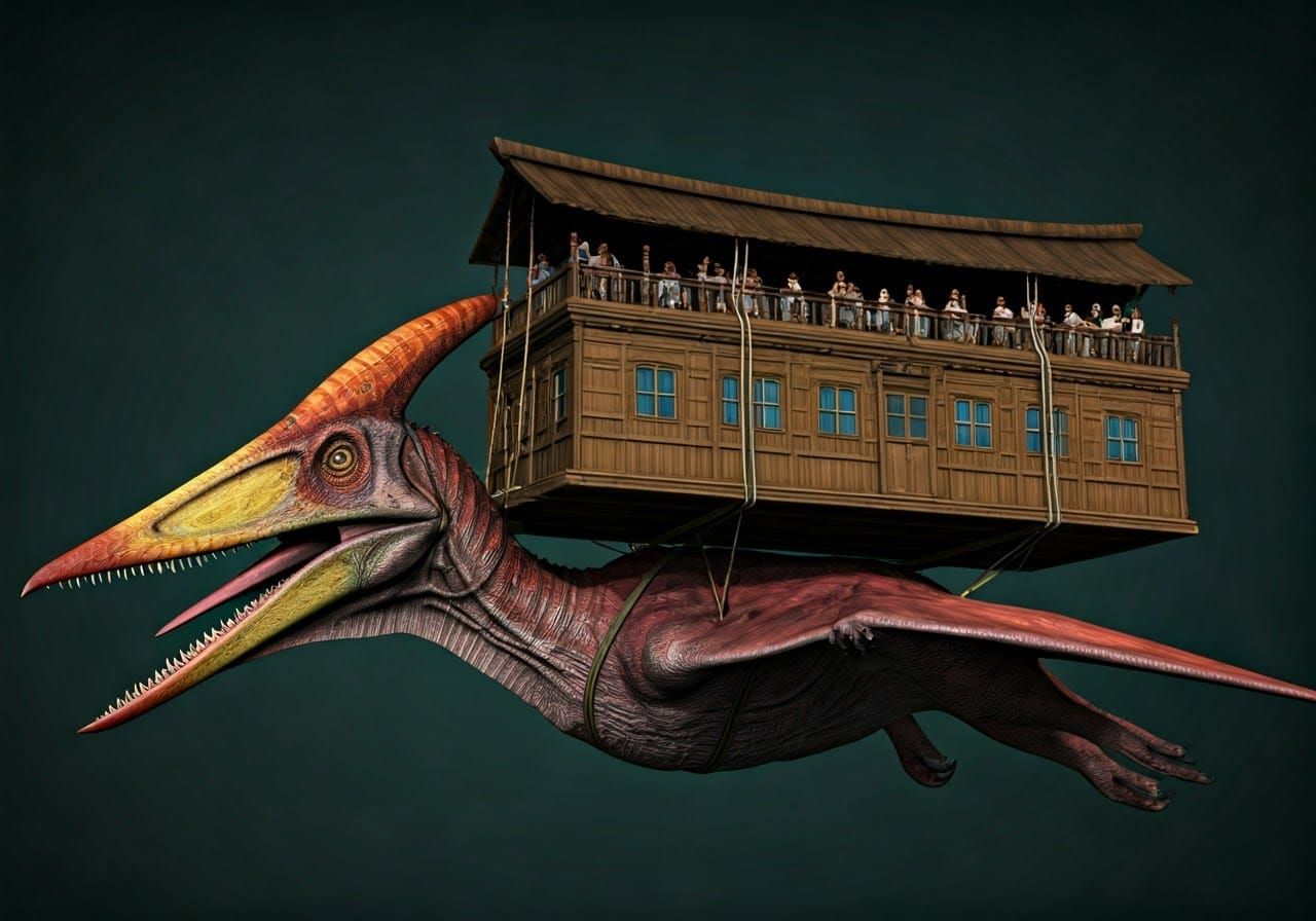 Pterodactyl Airline: Prehistoric Passenger Flight