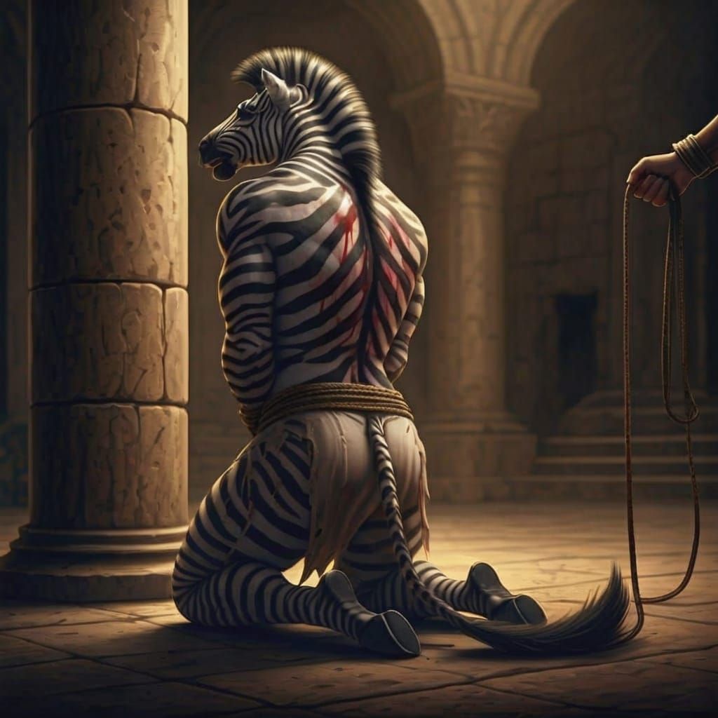 Tormented Zebra Bound to Ancient Jerusalem Post