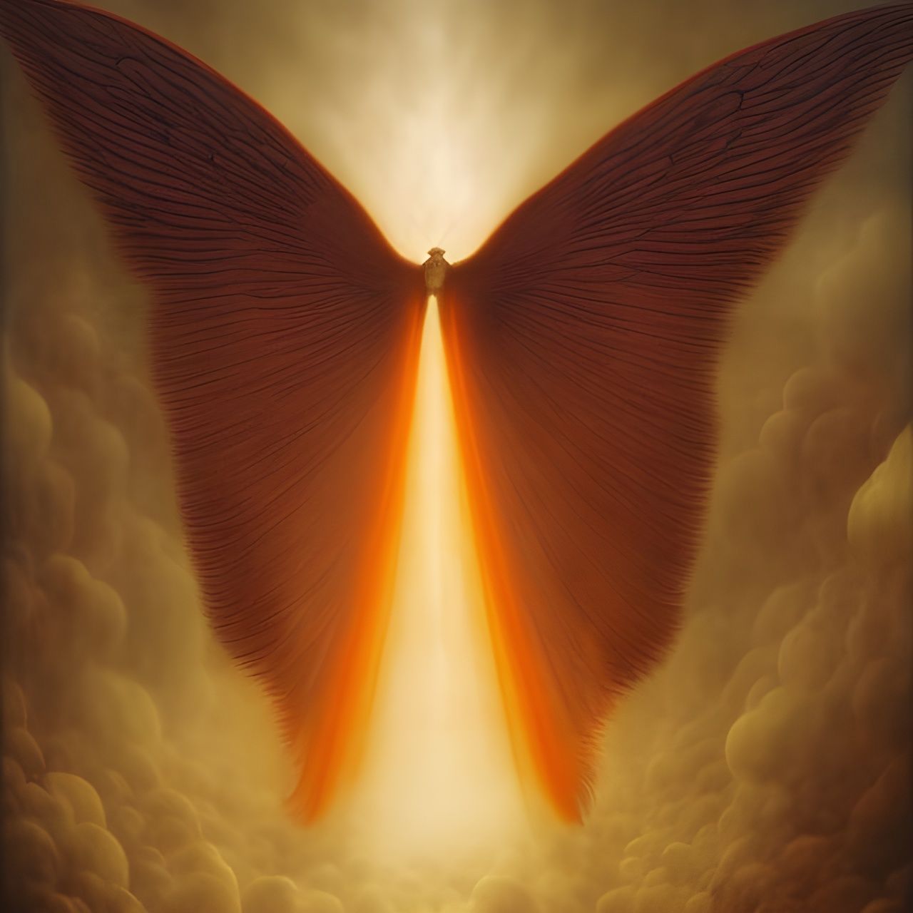 Winged Butterfly Fluttering Through Dimensions