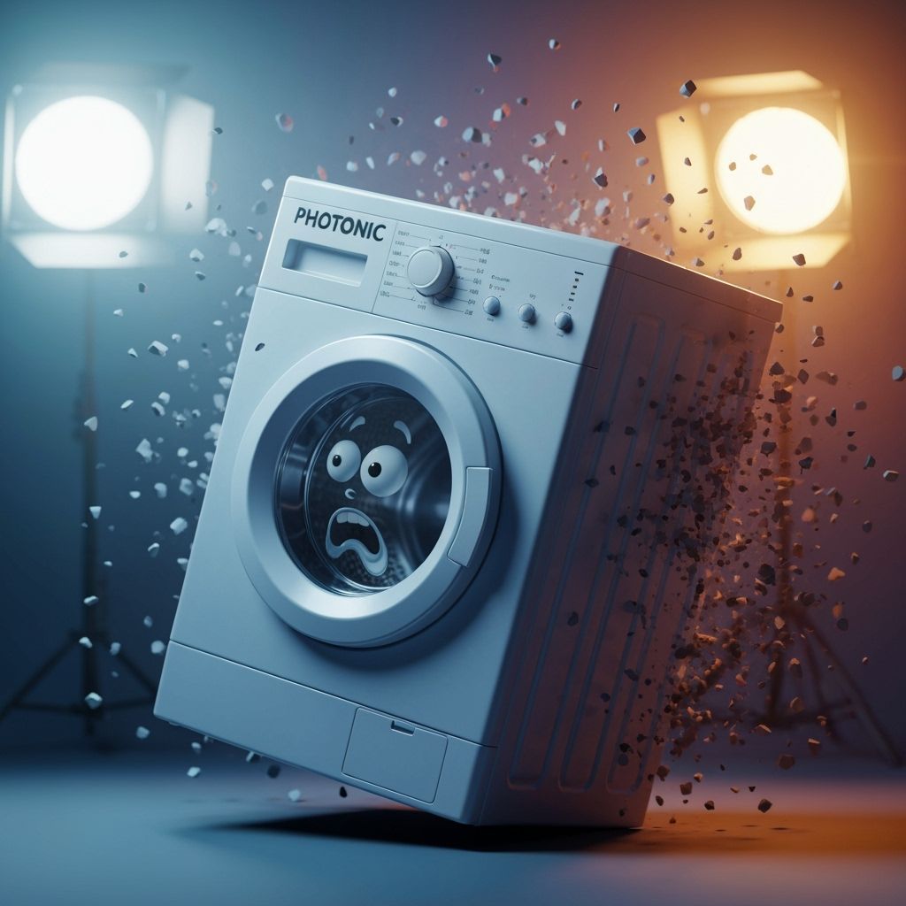Photonic Induction Washing Machine Disintegrates in CGI