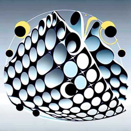 Abstract Time Flow: Colorful Technical Graphic Score