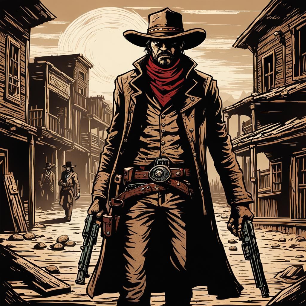 High Noon Shootout in Darkest Dungeon Style