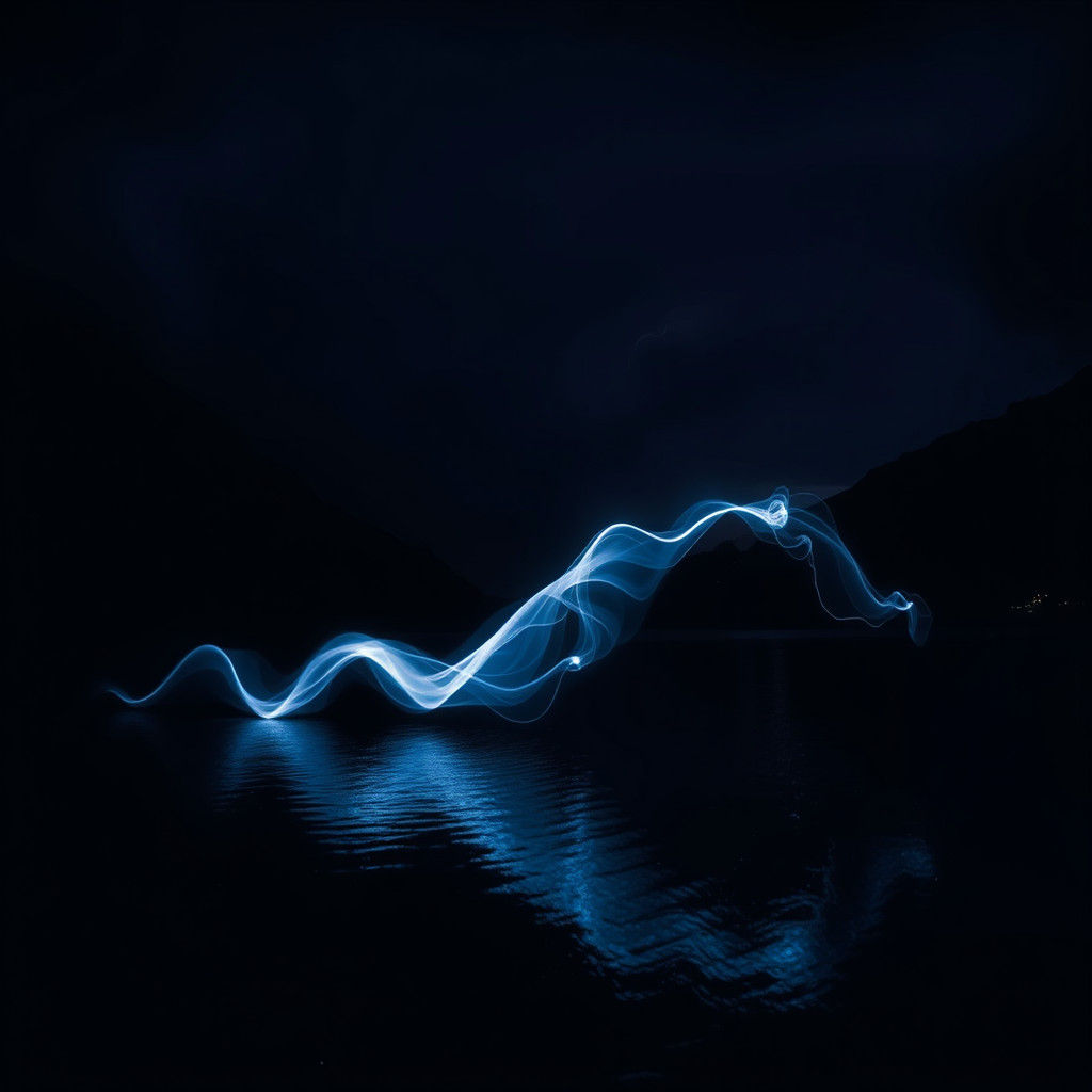 Water Spirit Dances in Mountain Lake