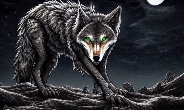 Honey Wolf Fenrir: A Mythological Comic Art