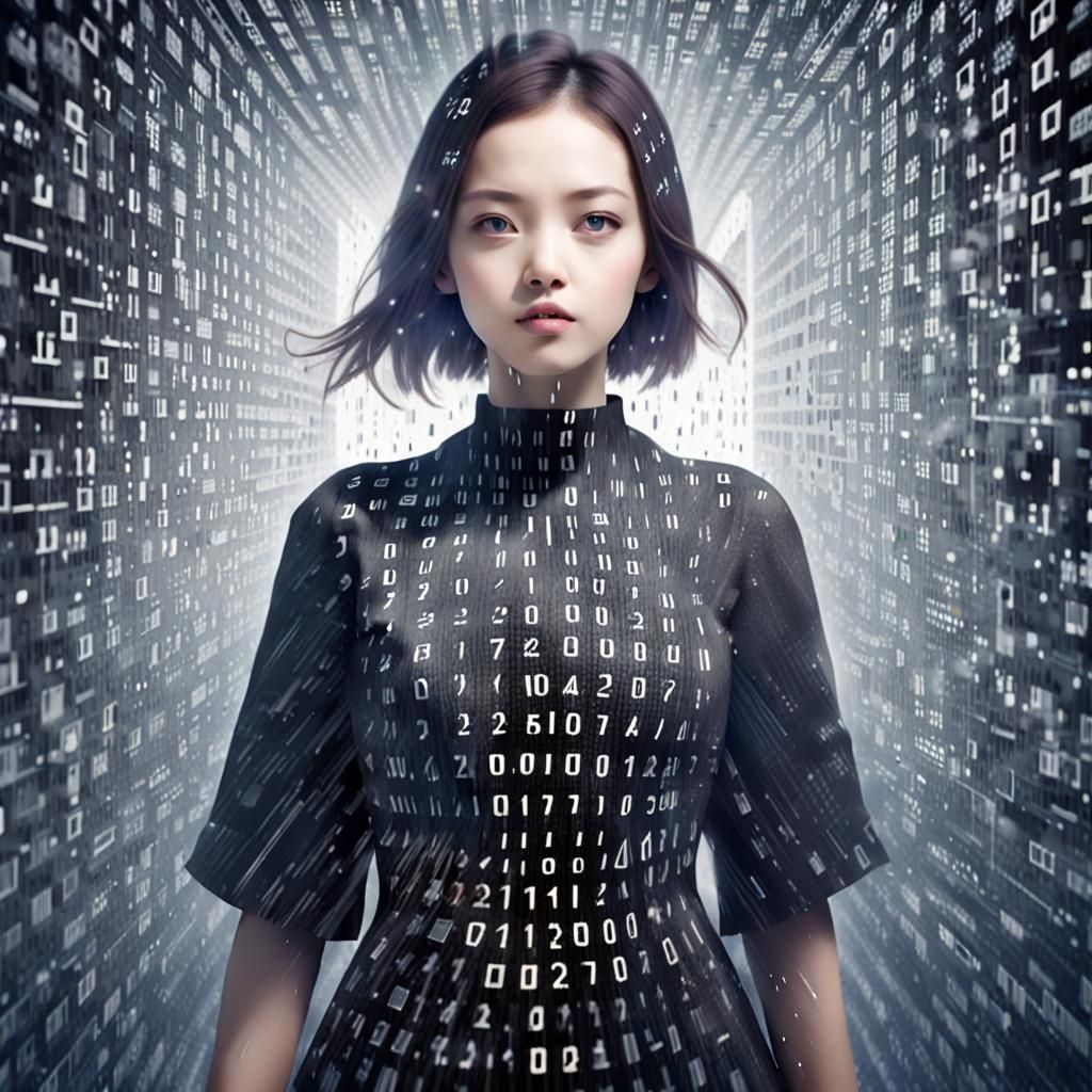 Binary Code Dream: A Symphony of Images