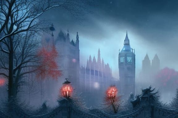 London Overtaken by Nature: Detailed Matte Painting