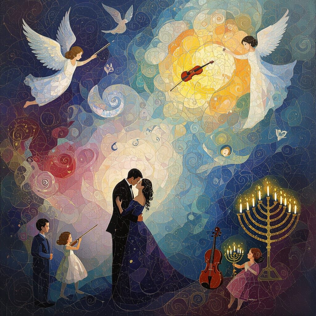 Abstract Dreamscape of Joy and Redemption