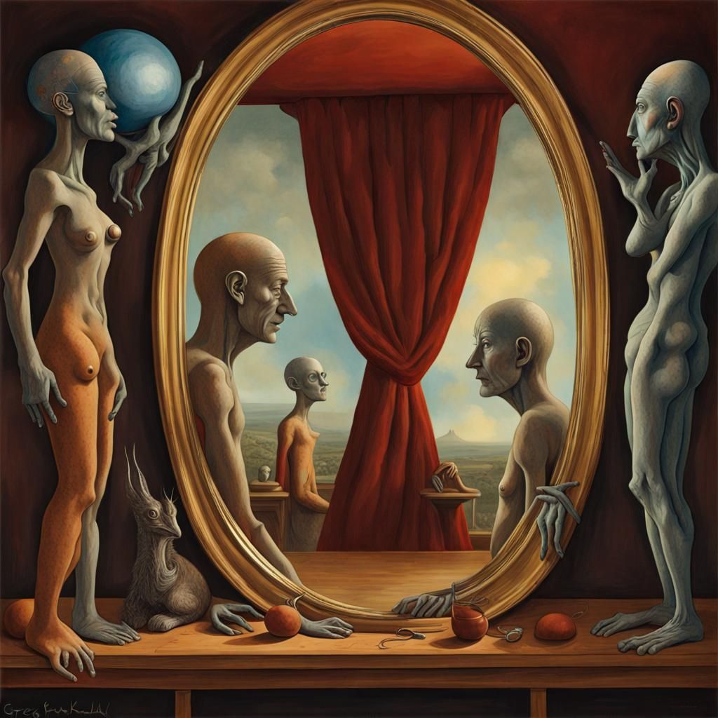 Surreal Dreamscape in Watercolor Style