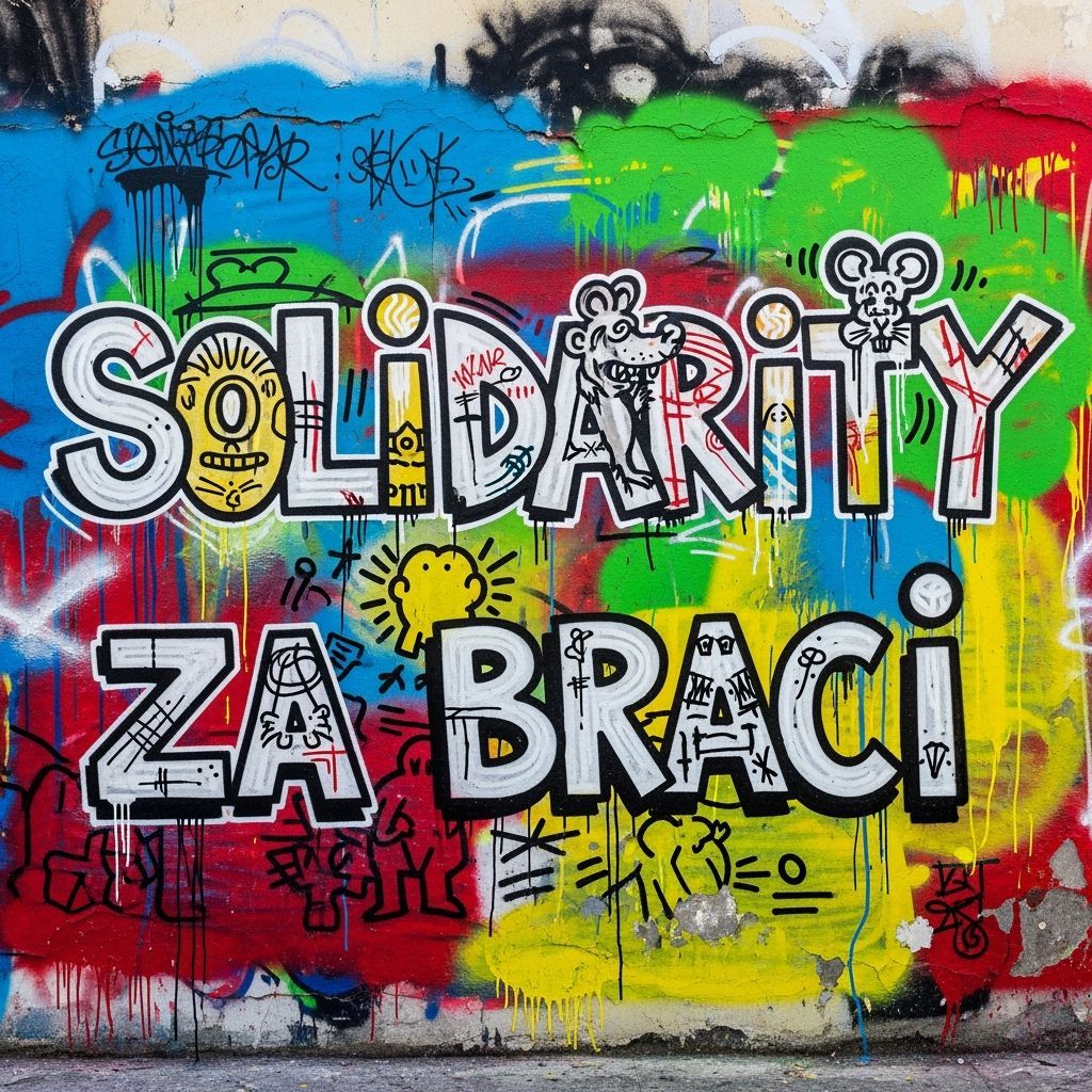 Graffiti Wall Art: Solidarity in Abstract Expressionism