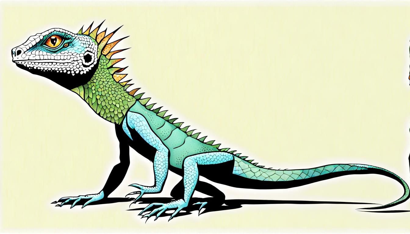 Half Lizard, Half Man: Scaly Hybrid Creature