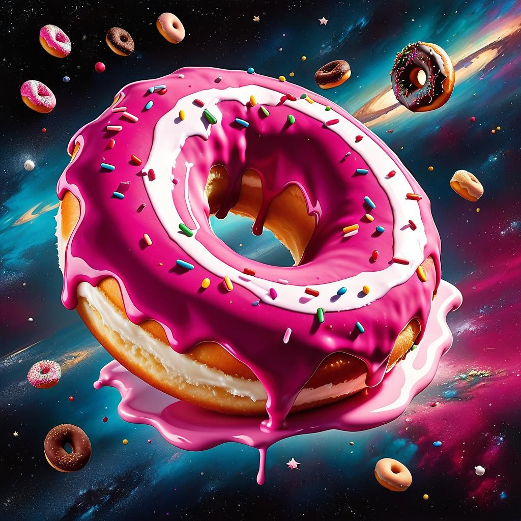 Lonely Donut in Space: Retrofuturistic Comic Art