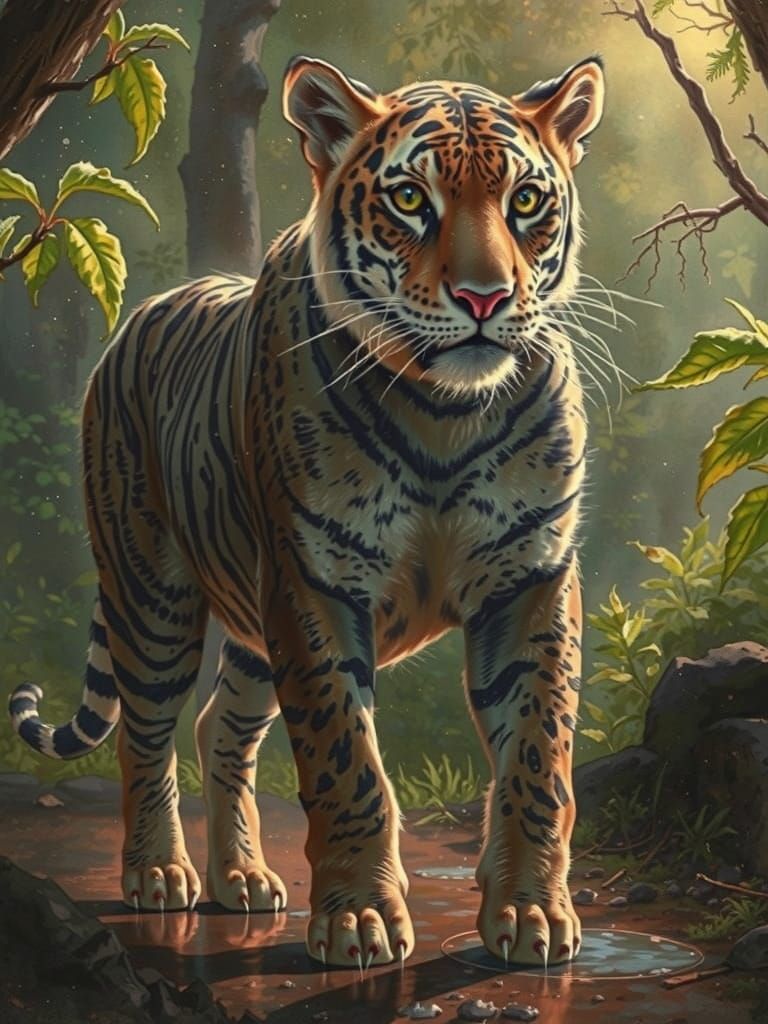 Delicate Watercolor Painting With Flowing Colors