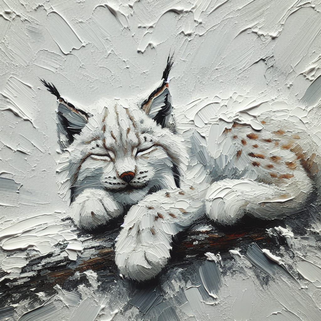 Impasto White Lynx
