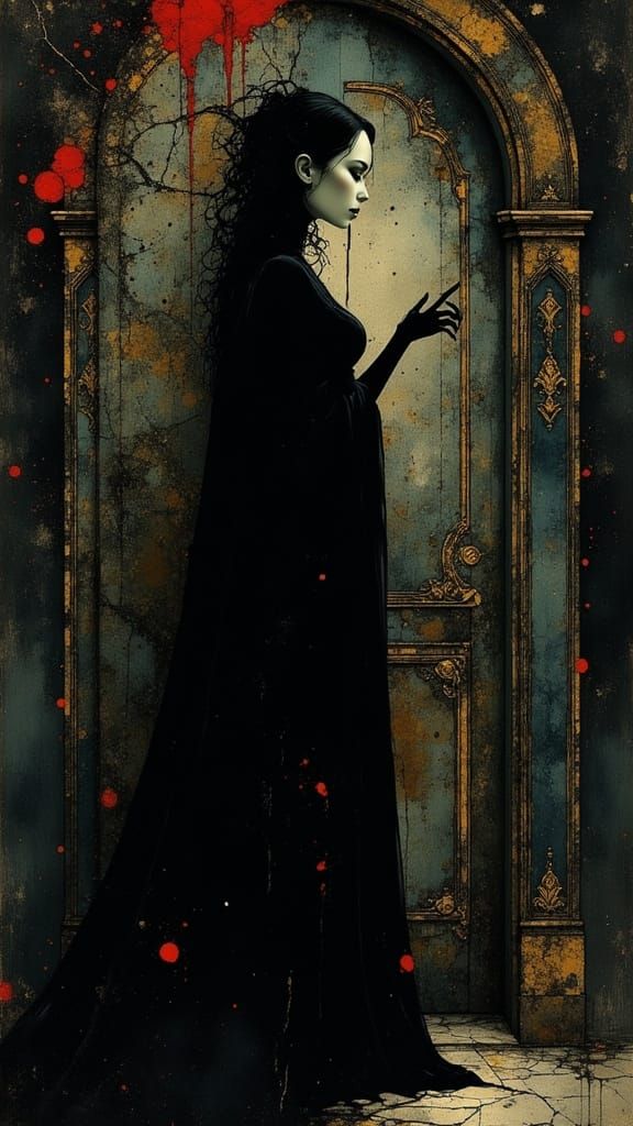 Hypnotic Vampire in Dark Gothic Style